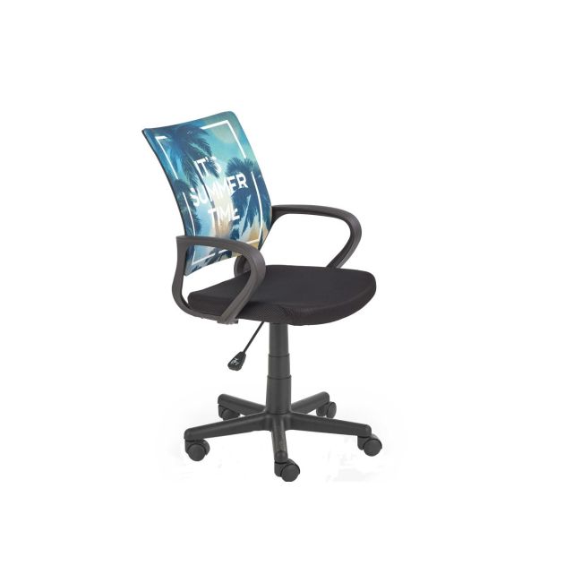 Scaun birou copii hm hanoi, ergonomic, cu mesh, cadru polipropilena, inaltime reglabila, rotatie 360°, 100 kg, multicolor drm8865