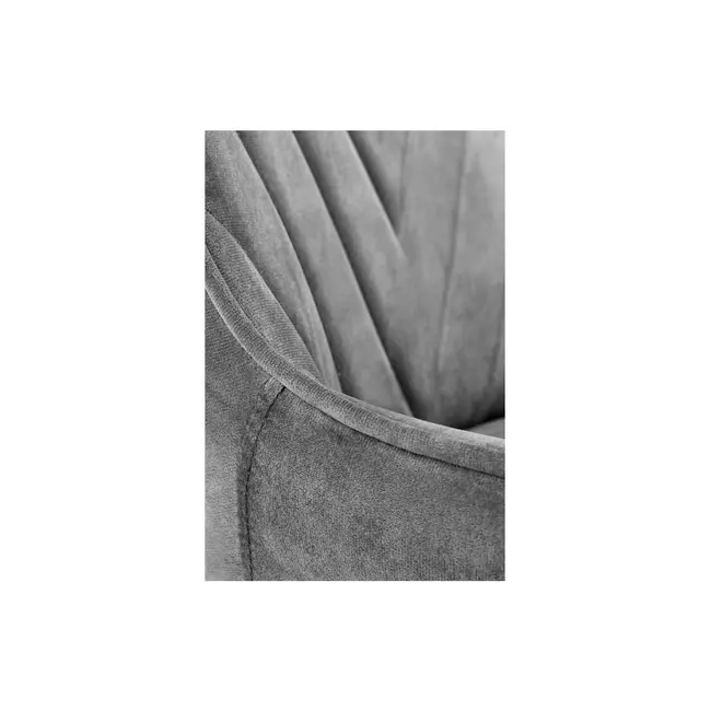 Scaun birou copii hm rico, ergonomic, stofa tip catifea, cadru polipropilena, 100 kg, gri drm9681