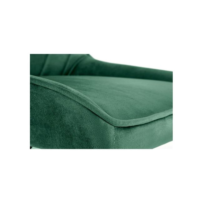 Scaun birou copii hm rico, ergonomic, stofa tip catifea, cadru polipropilena, pivotant, inaltime reglabila, 100 kg, verde drm9916