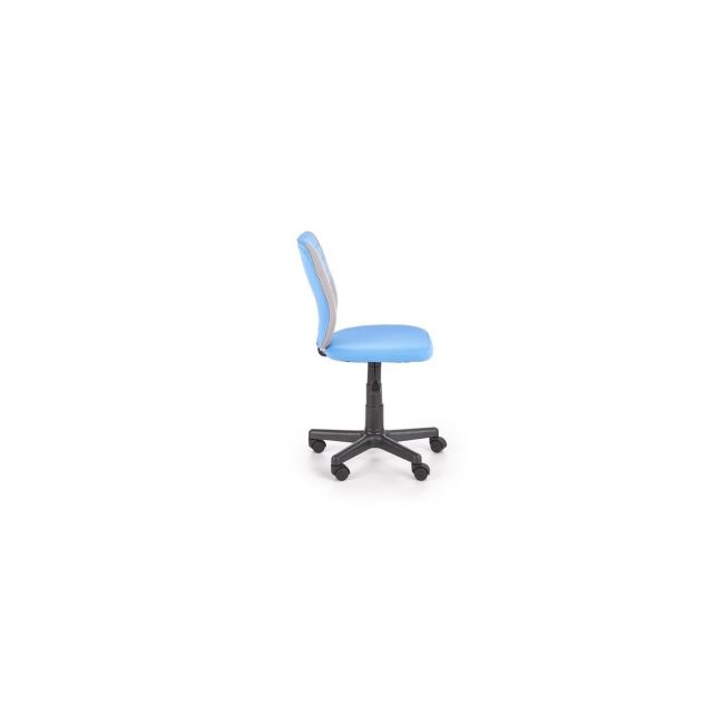 Scaun birou copii hm toby, ergonomic, cadru polipropilena, rotativ, inaltime reglabila, 80 kg, gri/albastru drm8854