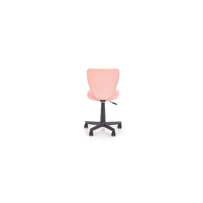 Scaun birou copii hm toby, ergonomic, cadru polipropilena, rotativ, inaltime reglabila, roti pivotante, 80 kg, gri/roz drm8855