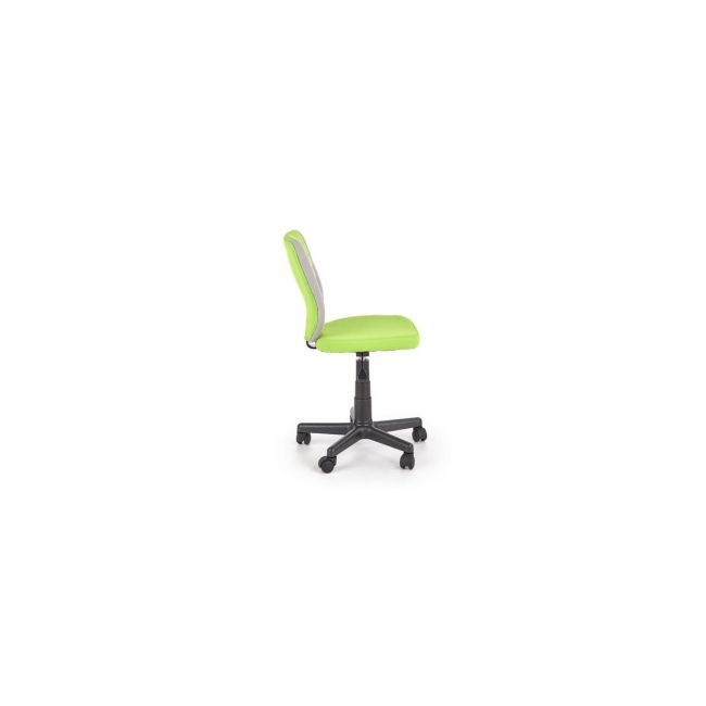 Scaun birou copii hm toby, ergonomic, cadru polipropilena, rotativ, inaltime reglabila, 80 kg, gri/verde drm8853