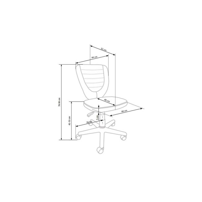 Scaun birou copii hm toby, ergonomic, cadru polipropilena, rotativ, inaltime reglabila, 80 kg, gri/verde drm8853