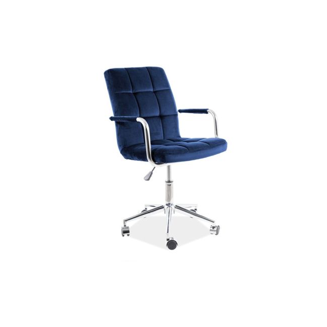 Scaun birou copii sl q022 bleumarin velvet drm9602