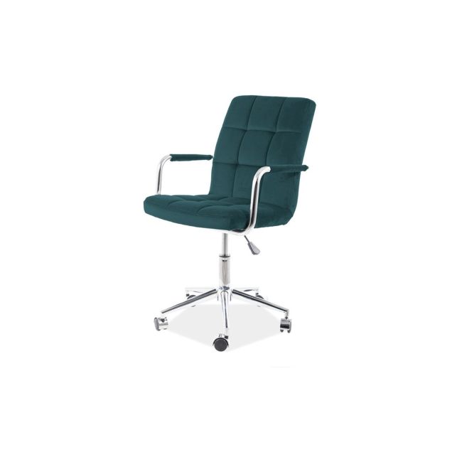 Scaun birou copii sl q022 verde velvet drm9601