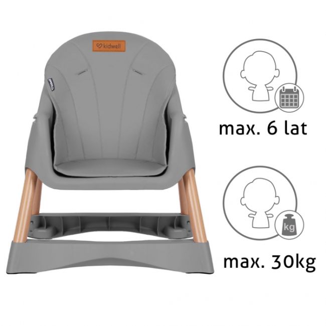 Scaun de masa 2 in 1 kidwell karimi - gri edeedikrwykar02a0