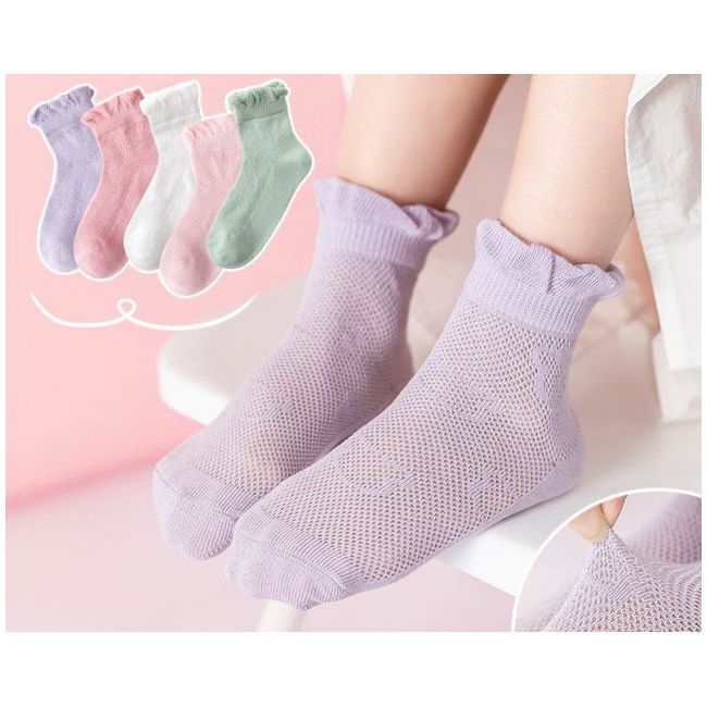Set 5 perechi de sosetele pentru fetite - Teddy AMSKK2022-138-C24