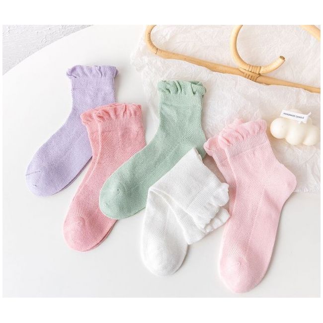 Set 5 perechi de sosetele pentru fetite - Teddy AMSKK2022-138-C24