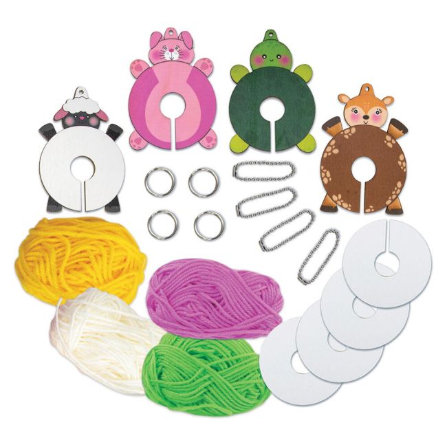 Set creativ - brelocuri pufoase
