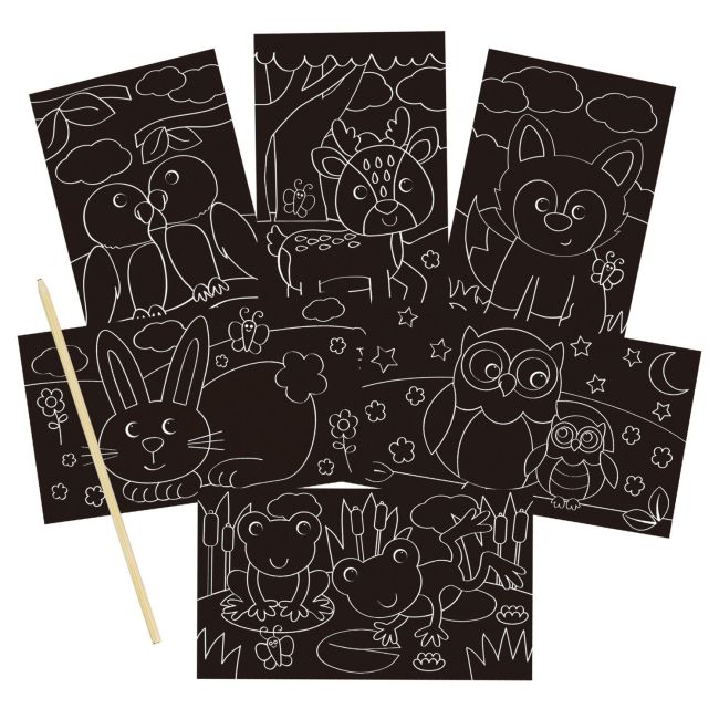 Set creativ de razuit - animalute