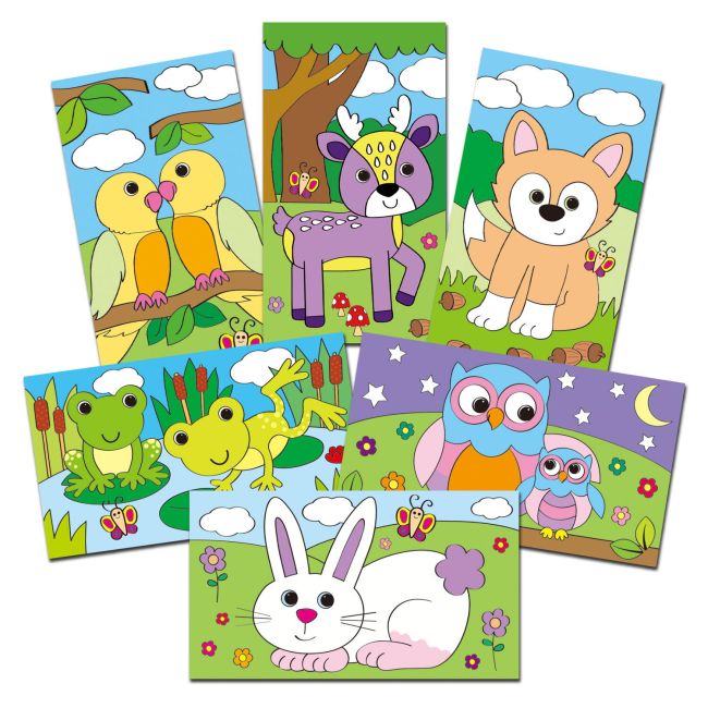 Set creativ de razuit - animalute