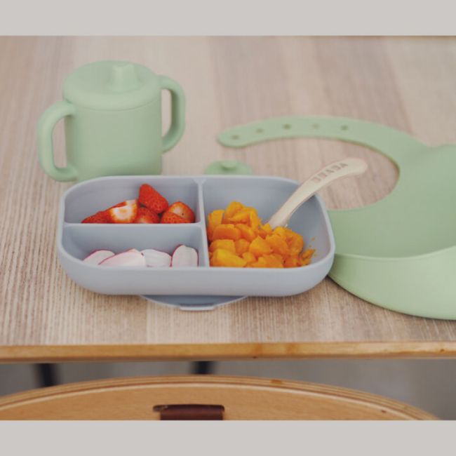 Set de masa silicon Beaba Essentials Grey/Sage Green ERFB913556