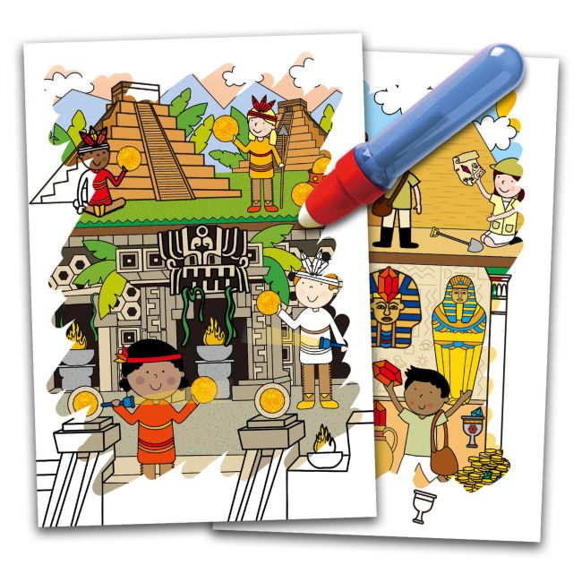 Water magic: carte de colorat vanatoarea de comori