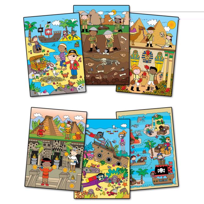 Water magic: carte de colorat vanatoarea de comori