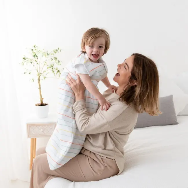 Sac de dormit Rainbow Stripes 90 cm 1.0 Tog BBXCJ482-10