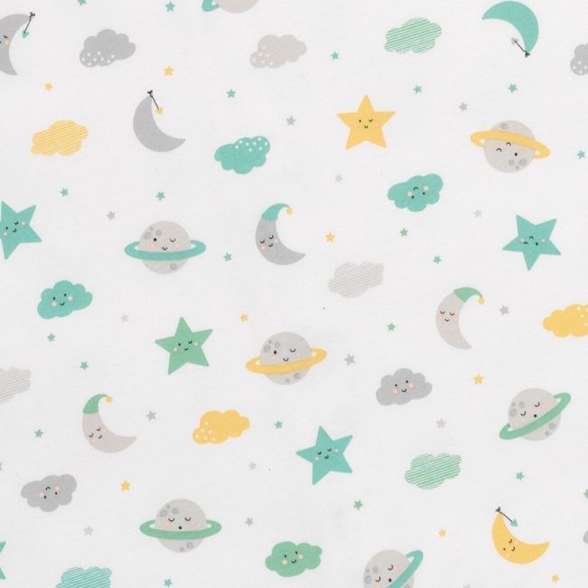 Sac de dormit cu picioruse si talpa antiderapanta Moon & Stars 90 cm + manseta 1.0 Tog BBXCJ912-10FN