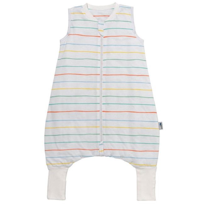 Sac de dormit cu picioruse si talpa antiderapanta Rainbow Stripes 80 cm + manseta 1.0 Tog BBXCJ581-10FN