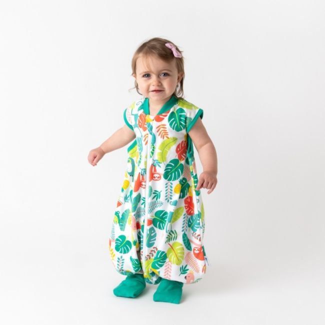 Sac de dormit cu picioruse si talpa antiderapanta Tropical 100 cm + manseta 1.0 Tog BBXCJ983-10FN