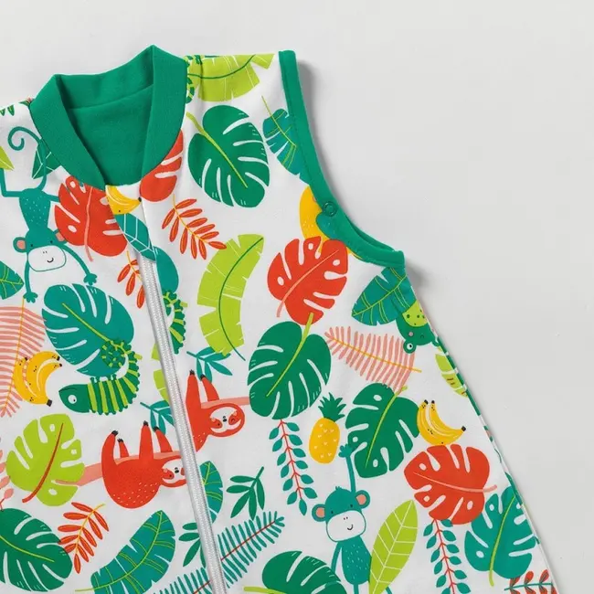 Sac de dormit cu picioruse si talpa antiderapanta Tropical 110 cm + manseta 1.0 Tog BBXCJ984-10FN