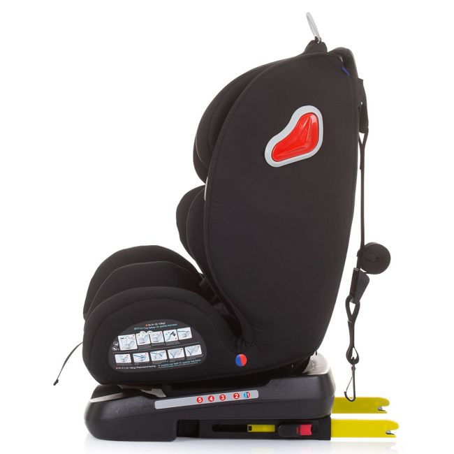 Scaun auto chipolino journey 0-36 kg ebony cu sistem isofix si sezut rotativ hubstkjr02301eb