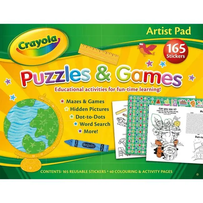 Bloc cu activitati Crayola Artist Pad cu stickere Alligator AB2902CYAR BBJAB2902CYAR_Initiala