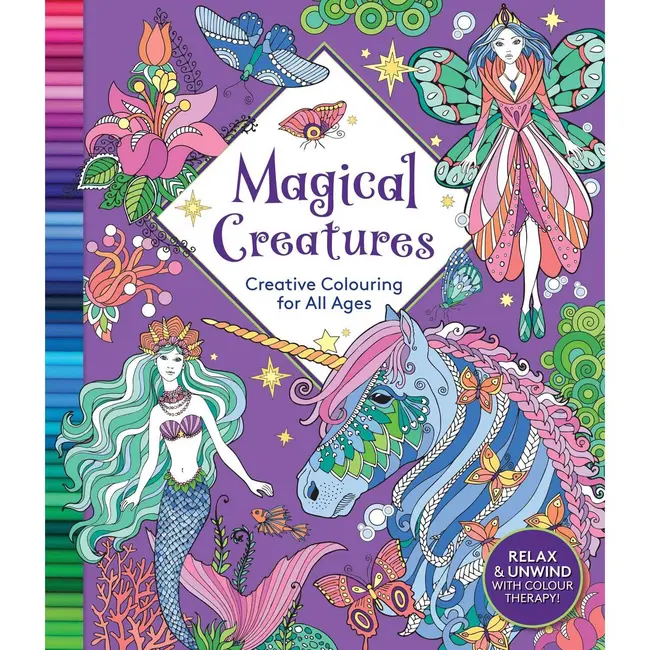 Carte de colorat Deluxe Creative Magical Creatures Alligator AB3417DCMCB BBJAB3417DCMCB_Initiala