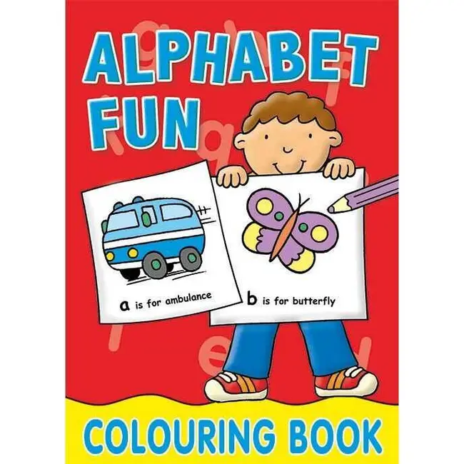 Carte de colorat Early Learning Alphabet Alligator AB2618OMCB12 BBJAB2618OMCB12_Rosu