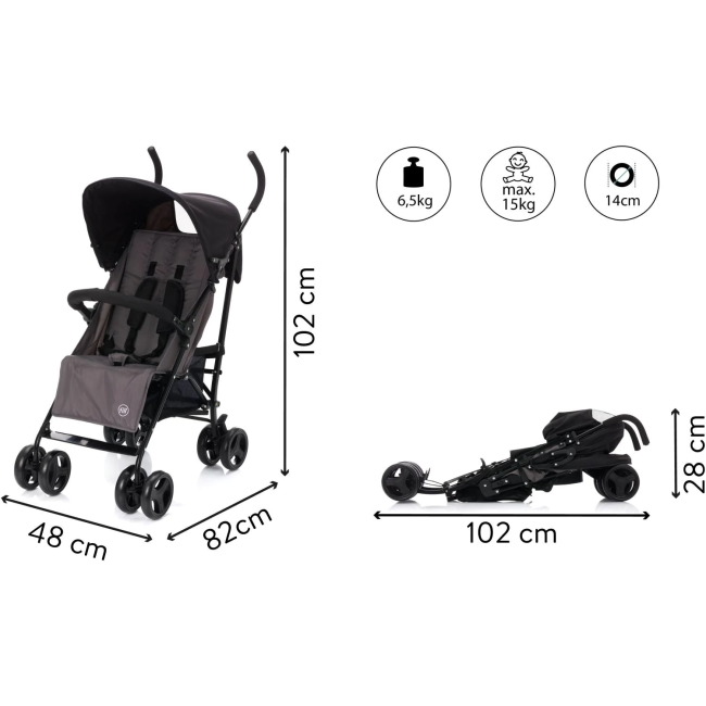 Carucior sport Sprinter Grey melange Fillikd