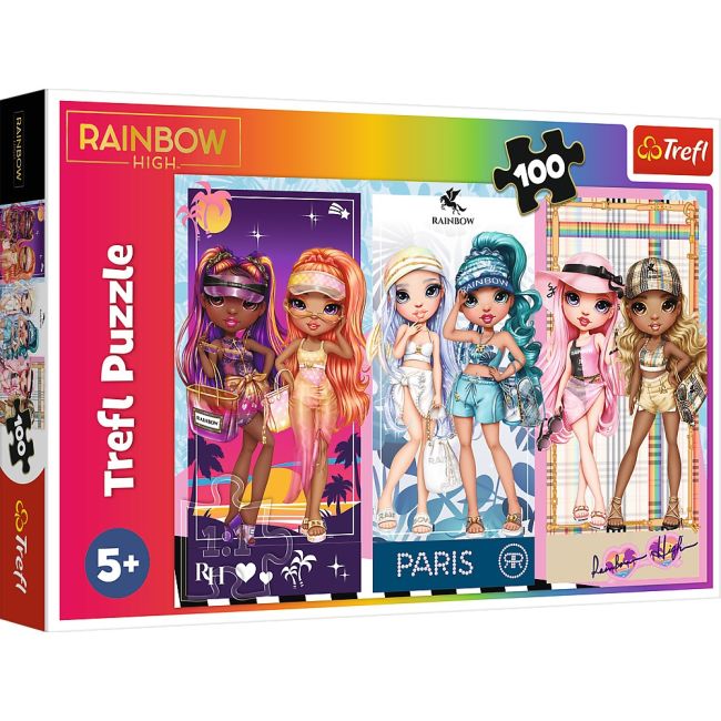 PUZZLE TREFL 100 RAINBOW HIGH PAPUSILE DEOSEBITE VIV16444