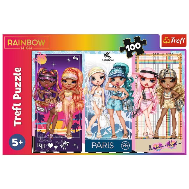 PUZZLE TREFL 100 RAINBOW HIGH PAPUSILE DEOSEBITE VIV16444