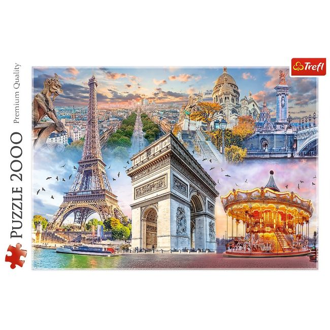 PUZZLE TREFL 2000 WEEKEND IN PARIS VIV27125