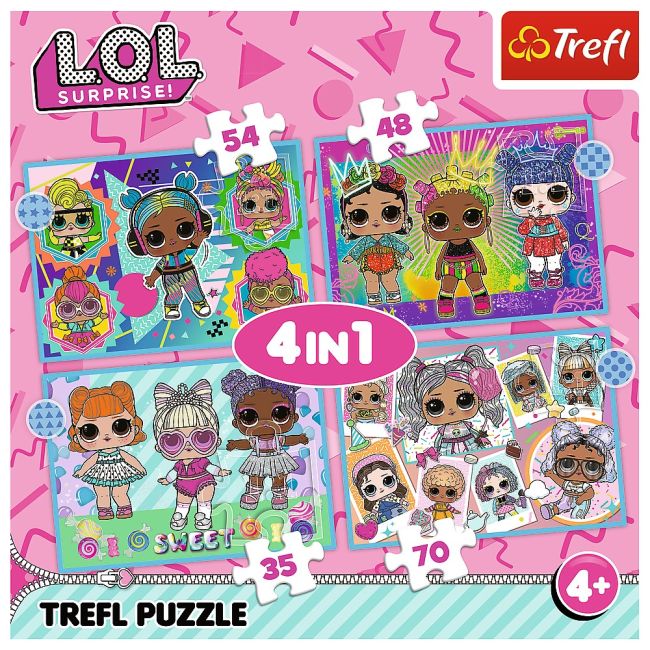 PUZZLE TREFL LOL 4IN1 CUNOASTE PAPUSILE VIV34613