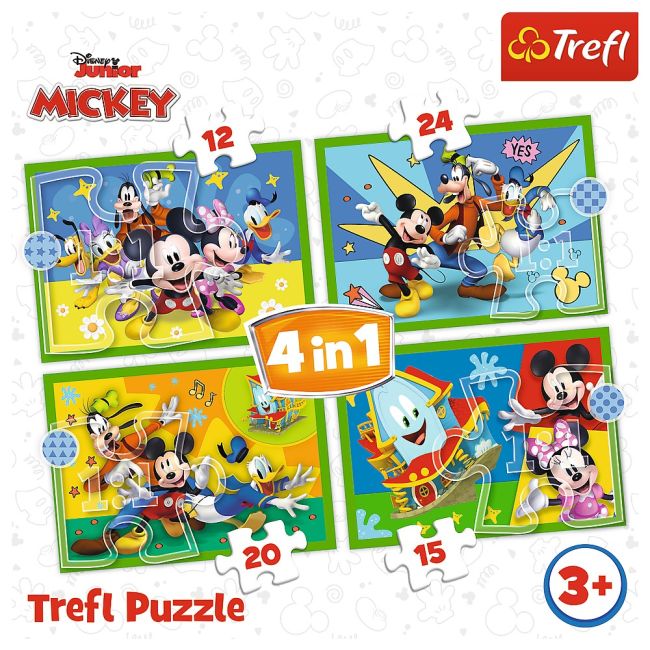 PUZZLE TREFL LOL 4IN1 MICKEY MOUSE SI PRIETENII VIV34616