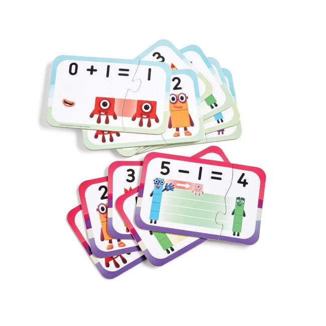 Puzzle - adunari si scaderi 1-10 - numberblocks