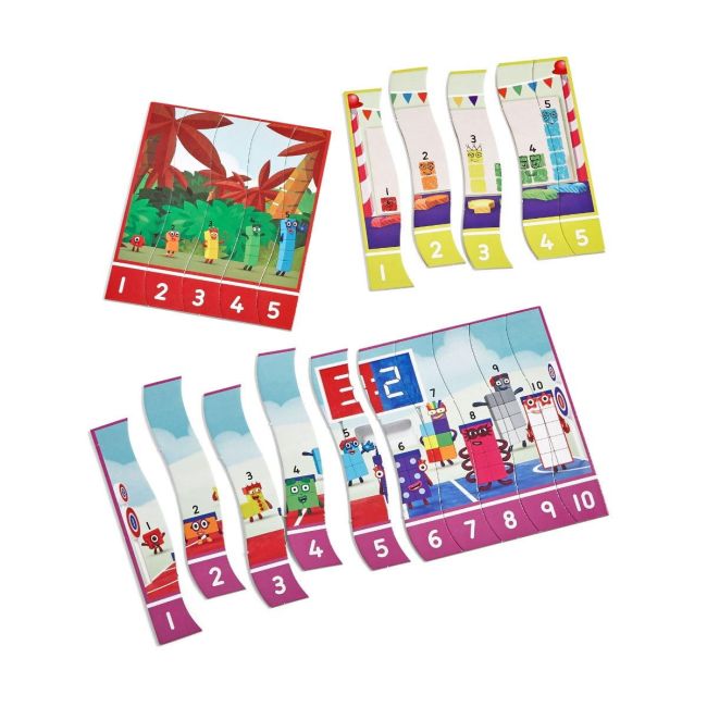 Puzzle - exersam numaratul de la 1 -20 - numberblocks