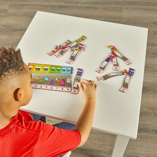 Puzzle - exersam numaratul de la 1 -20 - numberblocks