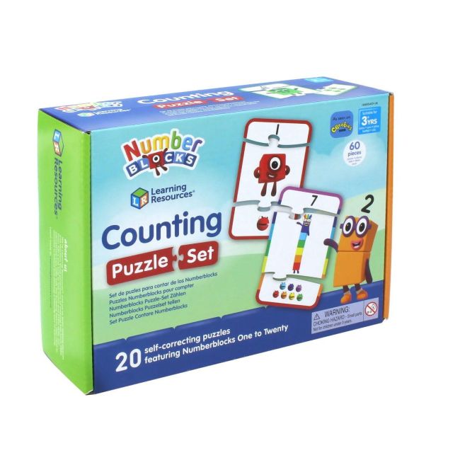 Puzzle - invat sa numar de la 1 - 20 - numberblocks