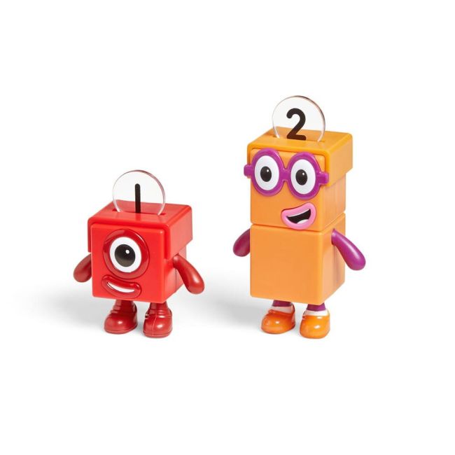 Set figurine numberblocks - aventuri pe bicicleta cu unu & doi