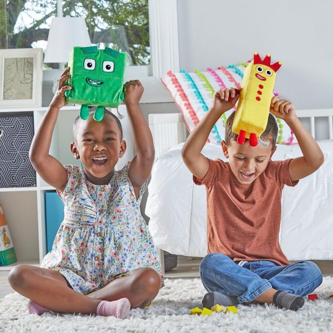 Set mascote din plus numberblocks - trei & patru