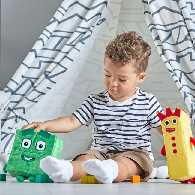 Set mascote din plus numberblocks - trei & patru