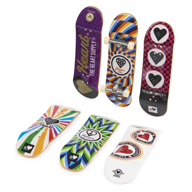 TECH DECK PACHET 6 PIESE CU ACCESORII FINGERBOARD HEART VIV6028845_20136711