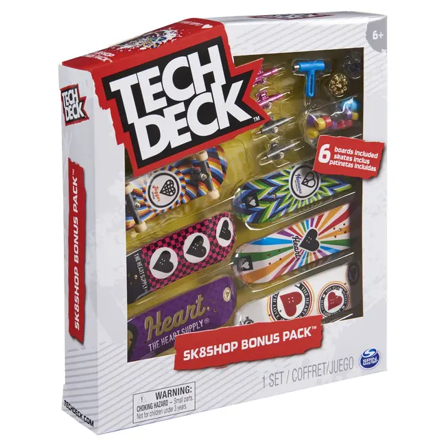 TECH DECK PACHET 6 PIESE CU ACCESORII FINGERBOARD HEART VIV6028845_20136711