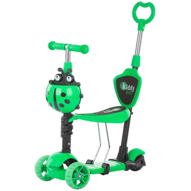 Trotineta chipolino kiddy evo 3 in 1 cu maner lime hubdskieh023li