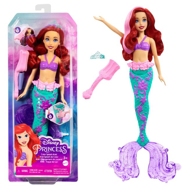 DISNEY PRINCESS PAPUSA ARIEL CU CULORI SCHIMBATOARE VIVMTHLW00