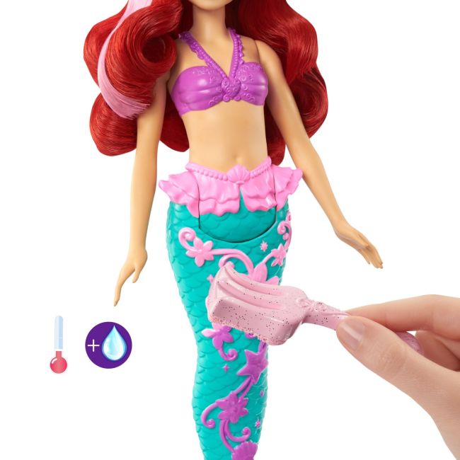 DISNEY PRINCESS PAPUSA ARIEL CU CULORI SCHIMBATOARE VIVMTHLW00
