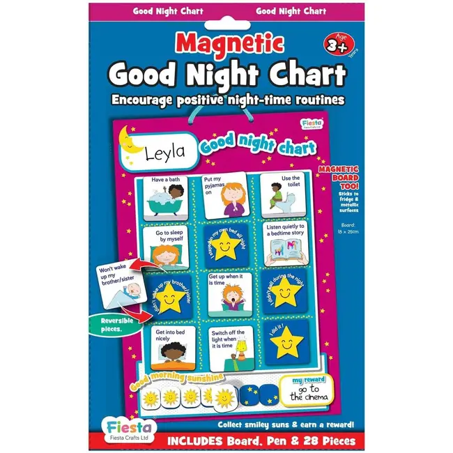 Grafic magnetic de recompense cu stelute Rutina de seara Fiesta Crafts FCT-2915 BBJFCT-2915_Initiala