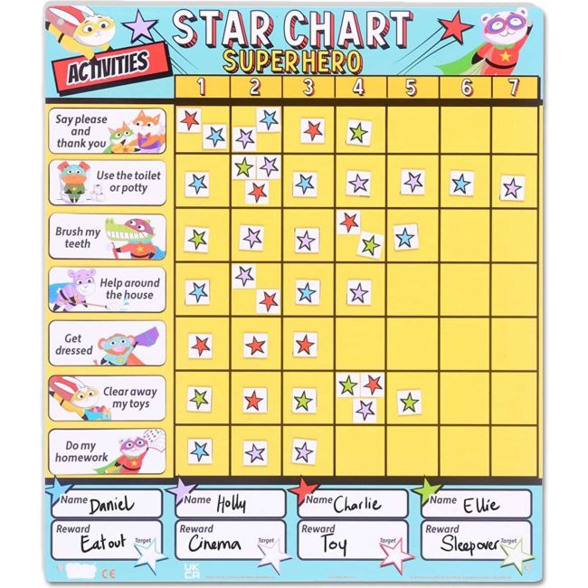 Grafic magnetic de recompense pentru Supereroi, 35.5x31 cm Fiesta Crafts FCT-3055 BBJFCT-3055_Initiala