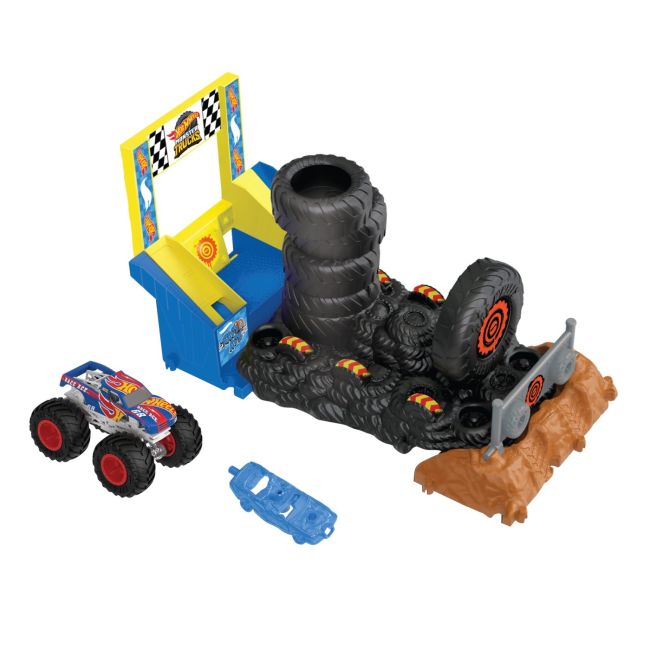 HOT WHEELS MONSTER TRUCKS ENTRY CHALLENGE ARENA SMASHERS PROVOCAREA SMASH RACE VIVMTHNB87_HNB89