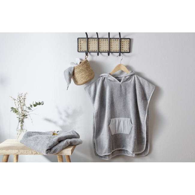 Poncho de baie pentru bebeluși Stone grey Rotho Babydesign