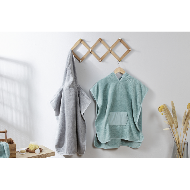 Poncho de baie pentru bebeluși Stone grey Rotho Babydesign